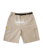 Corteiz Alcatraz Cargo Shortsin Beige
