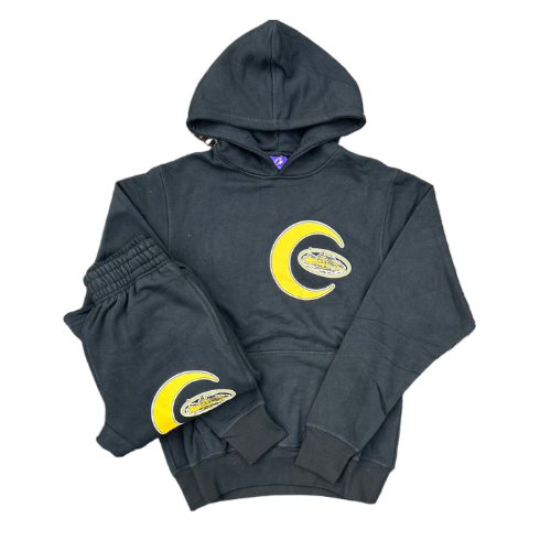Corteiz Alcatraz Moon Black/Yellow Tracksuit Corteiz Alcatraz Moon Black/Yellow Tracksuit