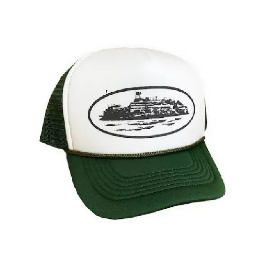 Corteiz Alcatraz Trucker Hat Green Corteiz Alcatraz Trucker Hat Green