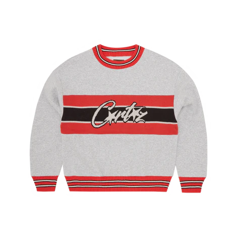 Corteiz UNI Crew Sweater Heather Grey Corteiz UNI Crew Sweater Heather Grey