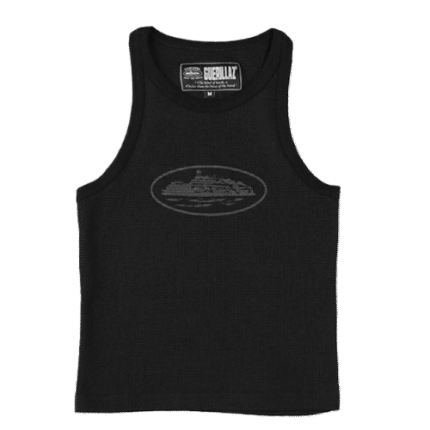 Corteiz Black Ship Tank Top