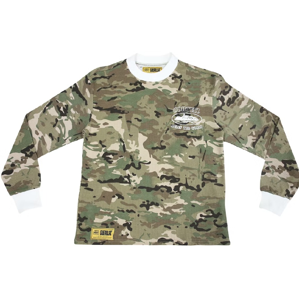 Corteiz Alcatraz Insignia Waffle Sweatshirt Camo Corteiz Alcatraz Insignia Waffle Sweatshirt Camo