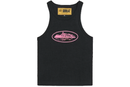 Corteiz Womens Alcatraz Tank Top in Black and Pink