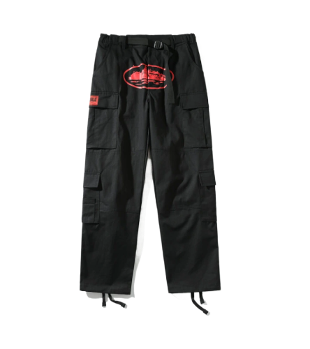 Corteiz Purp Guerillaz Cargos Black Red Corteiz Purp Guerillaz Cargos Black Red