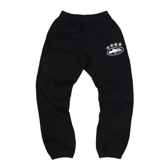 Corteiz 4Starz Alcatraz Sweatpants Black Corteiz 4Starz Alcatraz Sweatpants Black