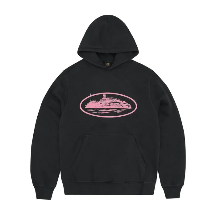 Corteiz Alcatraz Hoodie Black/Pink Corteiz Alcatraz Hoodie Black/Pink