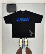 In Glock We Trust Oversized T-Shirt Black/Blue