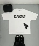 In Glock We Trust Oversized T-Shirt White/Black