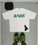 In Glock We Trust Oversized T-Shirt White/Green