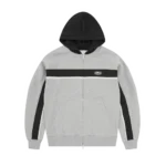 Corteiz Ribbed Sporteiz Zip Hoodie HEATHER GREY