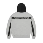 Corteiz Ribbed Sporteiz Zip Hoodie HEATHER GREY