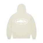 Island Puff Print Corteiz Zip Up Hoodie OFF WHITE