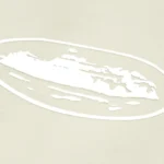 Island Puff Print Corteiz Zip Up Hoodie OFF WHITE