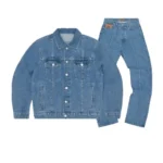 Corteiz Denim Alcatraz Tracksuit Blue