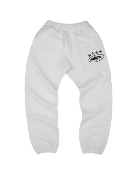 Corteiz 4Starz Alcatraz Sweatpants White Corteiz 4Starz Alcatraz Sweatpants White