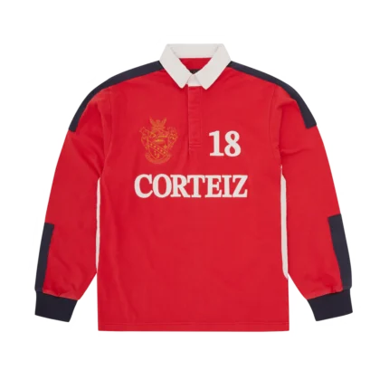 CORTEIZ PANELLED RUGBY RED