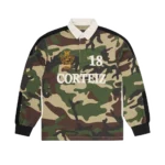 CORTEIZ PANELLED RUGBY WOODLAND CAMO