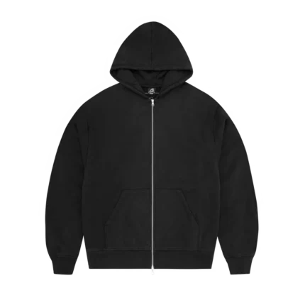 CORTEIZ LUNDUN STITCH ZIP HOODIE TRIPLE BLACK