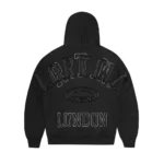 CORTEIZ LUNDUN STITCH ZIP HOODIE TRIPLE BLACK
