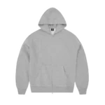 Corteiz Lundun Stitch Zip Hoodie Heater Grey